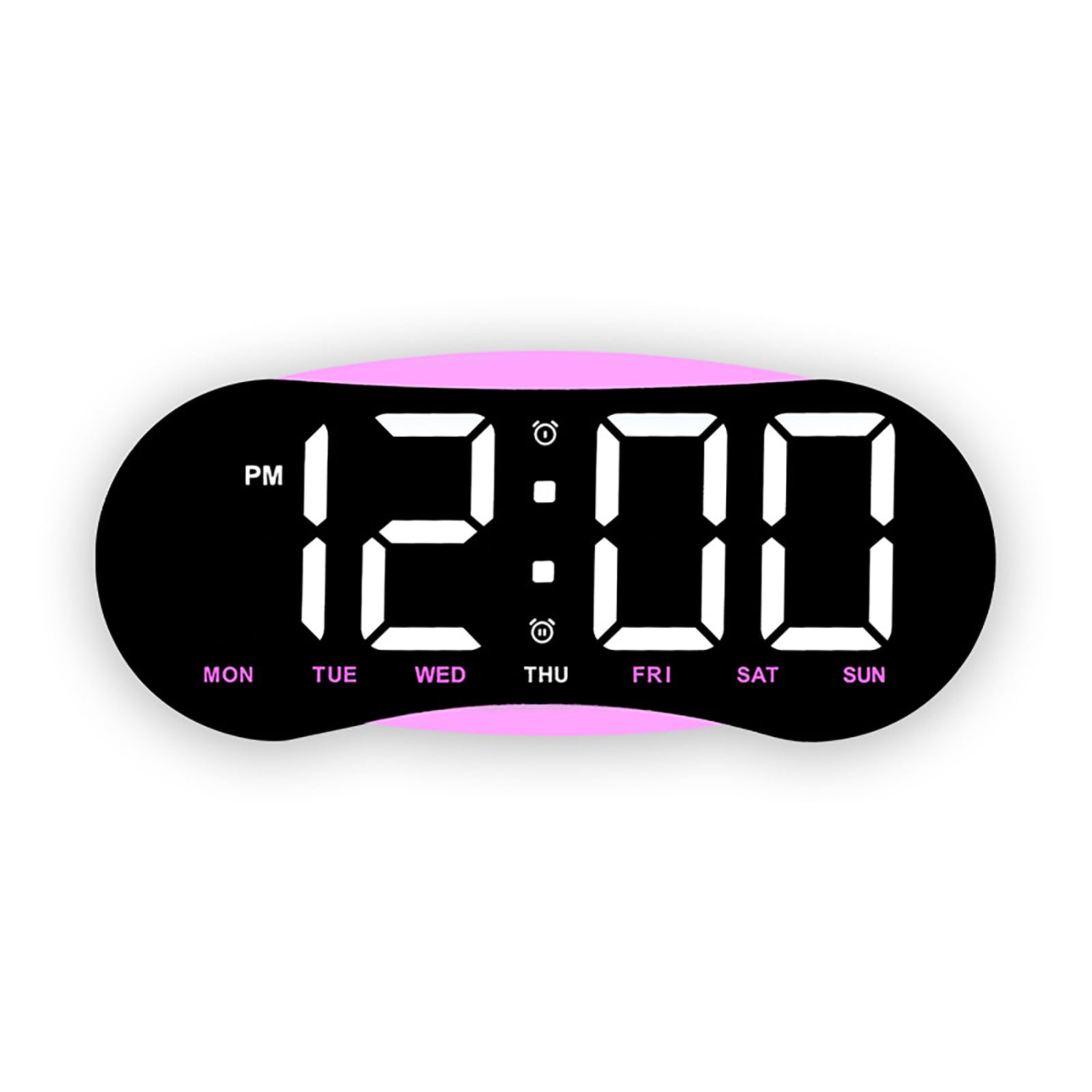 Tsynapter B Digital Wall Clock Digital Alarm Clock With Temperature, Dimmer, Date Desk Clocks For Offices Living Room Edroom Decors Wall Attery Operated