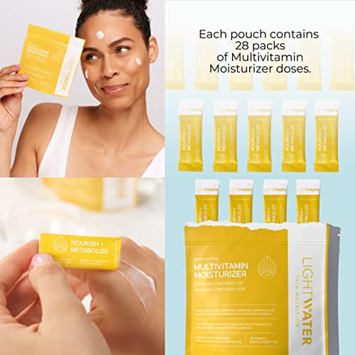 Lightwater Skin Daily Niacinamide Moisturizer (Fragrance Free) 28 Packs - Water Based Moisturizer For Face - Skin Barrier Repair And Fix - Hydrating Face Moisturizer - Premium Ingredients With Sustainable Packaging - Made In Usa #TOP7