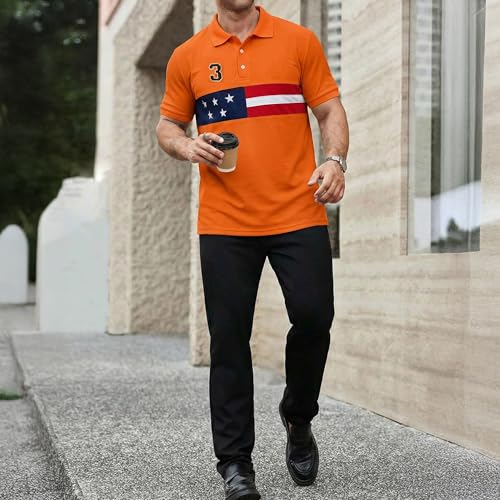 Image of Men's Polyster Stretchable Polo T-Shirts Half Sleeves Regular Fit T-Shirt for Everyday Wear