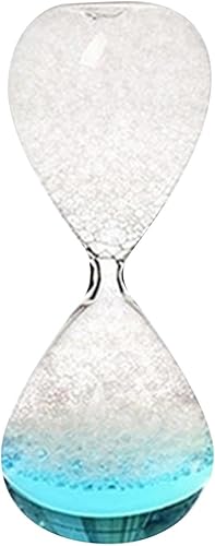 Miniatura 8 de Reloj de arena de cristal de burbujas de ensueño creativo hecho a mano, regalo de cumpleaños líquido para amante, sala de estar, aula, morado