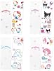 Tees Factory Sanrio Characters Sticker Deco Plastic Pencil Case