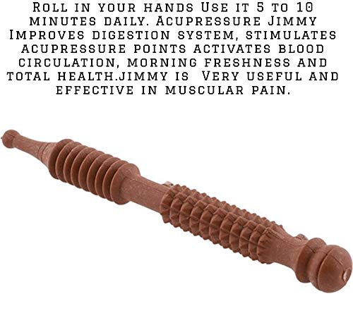 Acupressure Finger Masager Combo Kit ~ Sujok Ring, Sujok Power Ball, K-Roll, Sujok Thumbs, Wooden Jimmy With Reflexology Chart (Hand/Feet) Relieve Stress #TOP5