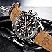 Imagen de BENYAR Relojes Hombre Cronografo Analógico Movimiento de Cuarzo Impermeable Luminoso Fecha Reloj Pulsera Hombre Banda de Cuero Negocios Casual Diseñador Relojes Elegante Regalo para Hombre