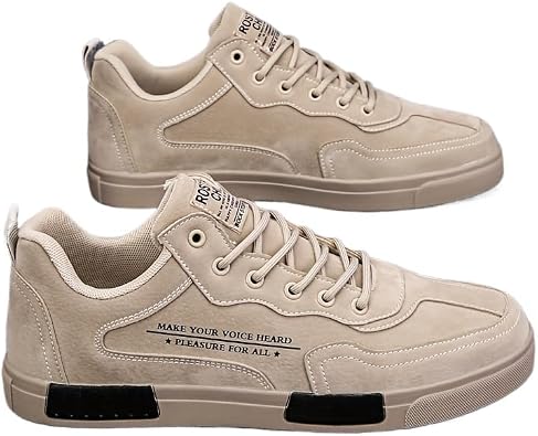 Mens Casual Sneakers - Trendy Low-Top, Breathable & Comfortable for Running, Walking & Outdoor Activities - Versatile All-Season Shoes with Lace-Up Closure