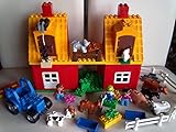 Includes a barn, lots of barnyard animals, the farmer, his wife and their child, a tractor, and everything else you need for farm fun