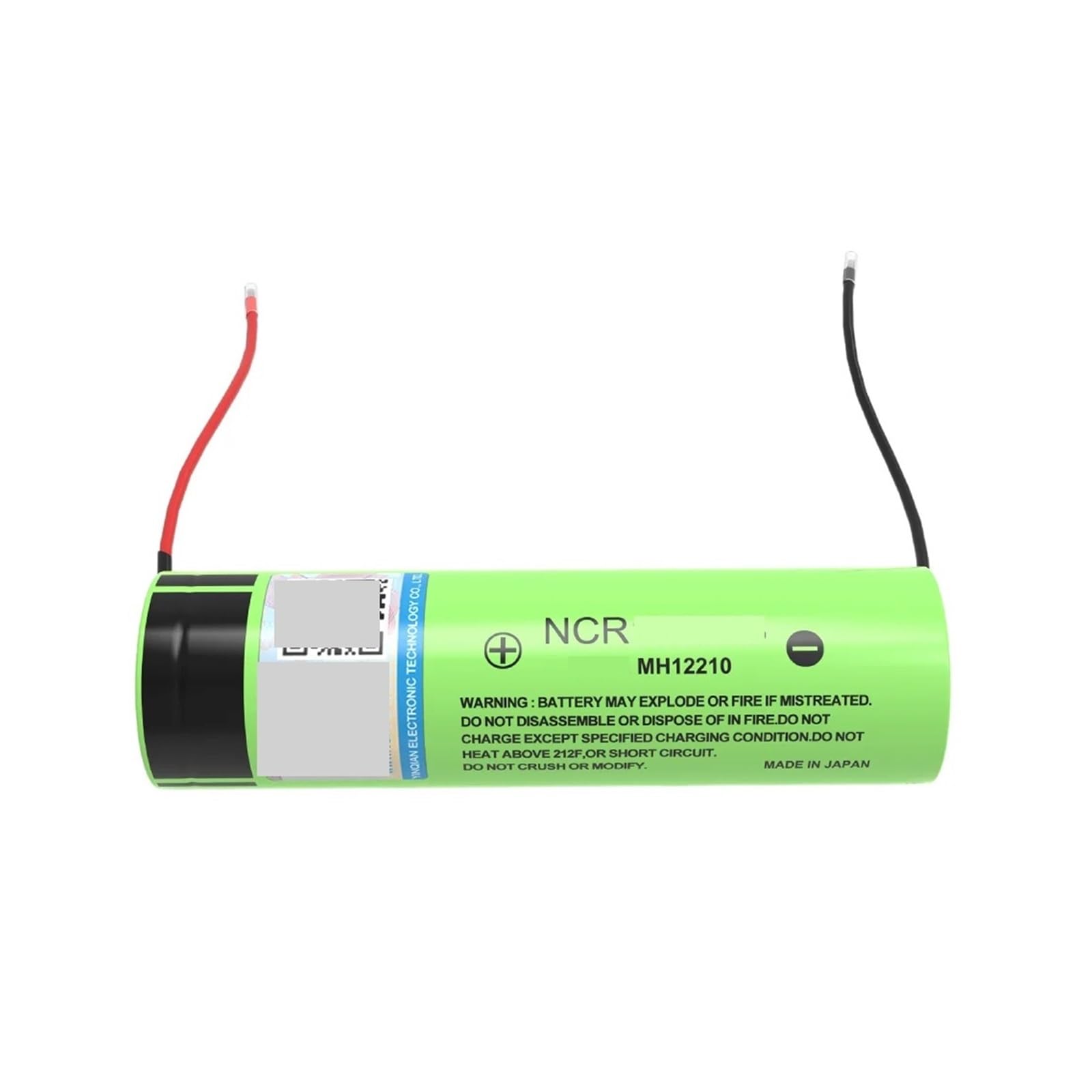 Batteria ricaricabile da 3,7 V 3400 mAh, con cavo di gel di silice for saldatura fai-da-te(5PCS battery)