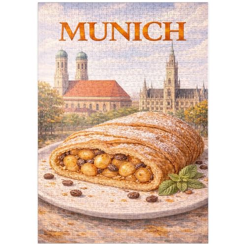 MyPuzzle Strudel De Manzana De Múnich - Delicia De Postre Bávaro - Premium 1000 Piezas Puzzles - Colección Especial MyPuzzle de Havana Puzzle Company
