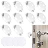 【Protección perfecta】 El protector tope puerta pared transparente y suave puede evitar golpes molestos y proteger las paredes y las manijas de las puertas contra daños. El protectoras de pared de silicona transparente y suave también protege a niños y adultos de golpes, y viene con 4 protector sillas patas para usar en la habitación de los niños.