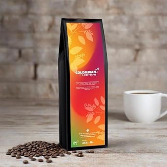 Colombian Coffee US. 16Oz Colombian Coffee Beans, 100% Arabica, Full Body, Medium Dark Roast Whole Bean Coffee Blend with Sweet Caramel & Cocoa Notes, Low Acid Coffee Whole Beans, Sustainably Sourced