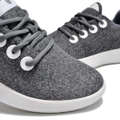 Walking Shoes for Mens Slip On Wool Running Shoes Memory Foam Lightweight Workout Everyday Sneakers for Outdoor Gym4