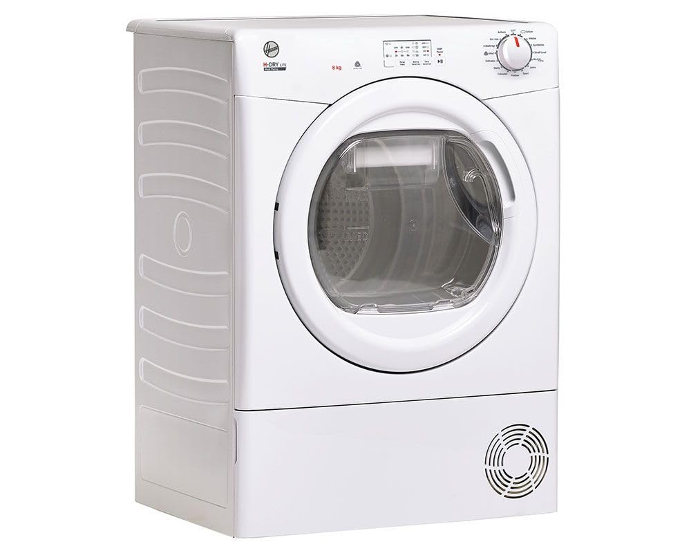 Hoover H-DRY 300 HLEH8A1LE 8KG Capacity, Front Load,A+ Energy,14 Programmes, Sensor Dry, Anti Allergy, Freestanding Heat Pump Tumble Dryer - Inside Water Container - White - HxWxD(cm) 85x60x59 — view 3