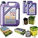 Produktbild QR-PARTS 69354922 Filter Set Inspektionspaket 7 Liter Motoröl Leichtlauf High Tech 5W-40 MANN-FILTER Innenraumfilter Kraftstofffilter Luftfilter Ölfilter