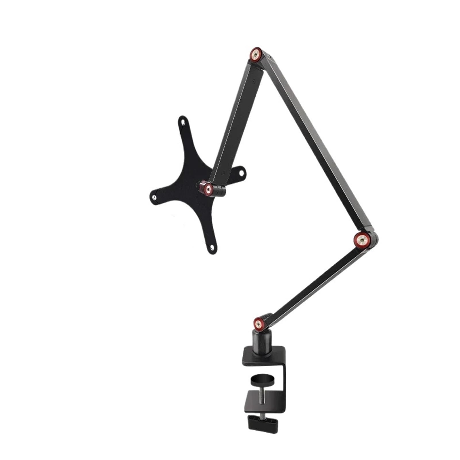 Support moniteur portable pliable VESA en métal à triple articulation pour écrans 15.6 pouces