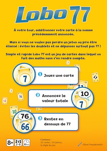 GIGAMIC Jeu de Cartes Lobo 77 to AMLOBO Jaune - vue 3