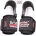 Weight Lifting Hooks Heavy Duty PRO Deadlift Straps Hand Grip Support Power Lifting Grips Weightlifting Shrugs Gym Gloves Men & Women (Black Flat Reversed Hooks, Men-Wrist Size Large)