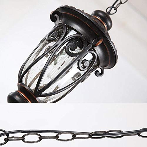 Lanterne en verre clair et suspension extérieure durable style lanterne