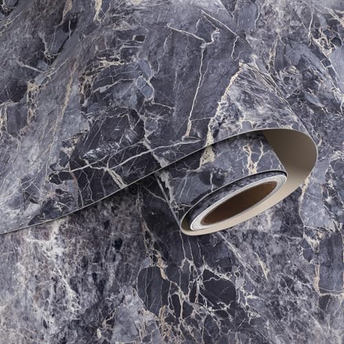 Papier peint à décoller et coller imperméable effet granit