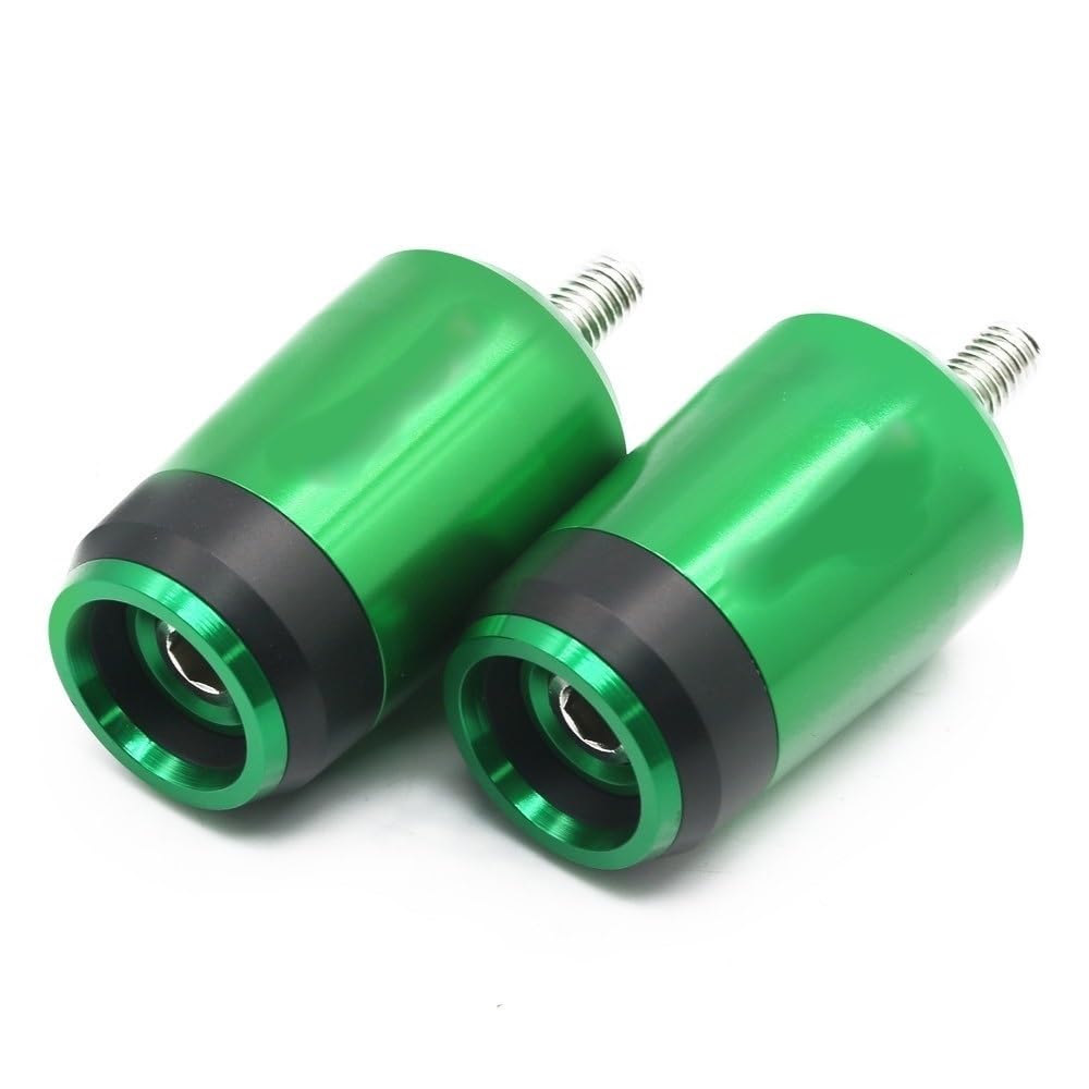 Maniglia Moto Manubrio Fine Manubrio Manopole estremità Cursori Tappo Spina Cursore Copertura Contrappeso per K&awasaki Ninja ER6N ER-6N ER 6N ER6 N 650 2006-2021(Verde)
