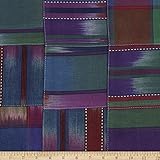 Granny's Attic Batik Patchwork Teal, Fabric by the Yard