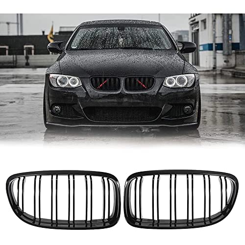 Rejilla de radiador Delantera automóvil, para BMW 3-Series E90 Sedan E91 Touring 2008-2011 LCI Model Facelift Accesorios de Estilo de Coche Cubierta Protectora Cover