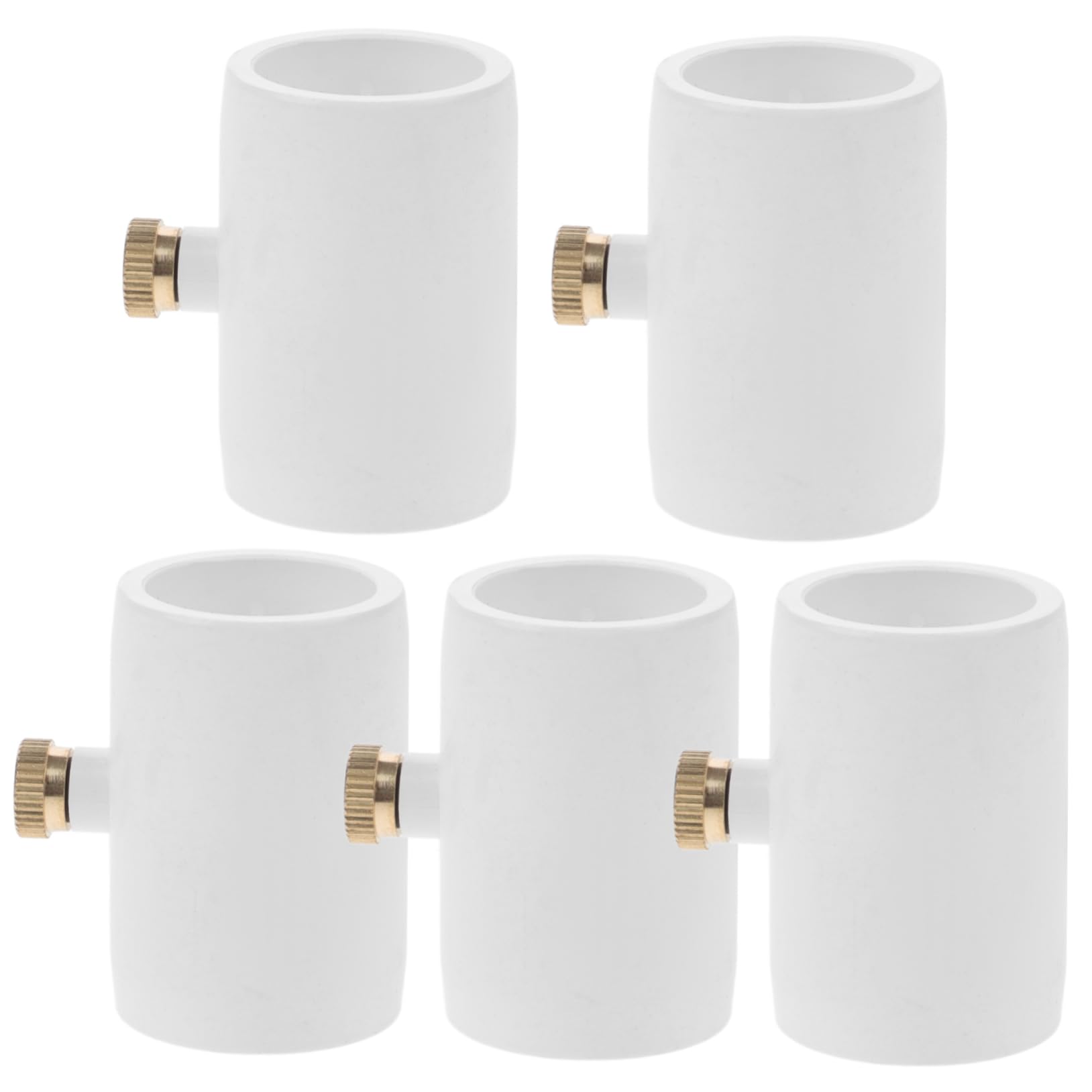 FUNOMOCYA 5pcs PVC Sprayer Connector Misting Nozzles Garden Sprinkler Nozzles Cooling Systems for Outdoor Use