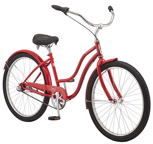 Schwinn Mikko Adult Beach Cruiser Bike, Featuring 17-Inch/Medium Steel Step-Over Frames, 3-Speed Drivetrains