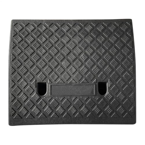 Renoppect Rampa para bordillos, rampa de umbral, 50 x 40 x 17 cm, rampa portátil para silla de ruedas, de resistente, para entrada, acera, motocicleta, scooter, coches