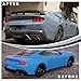AMPP Rear Bumper Spoiler Compatible with 2024 Up Ford Mustang 7th Gen S650 Dark Horse Style with Smoke Gurney Flap w/Wicke Rear Trunk Spoiler Wing ABS Gloss Black