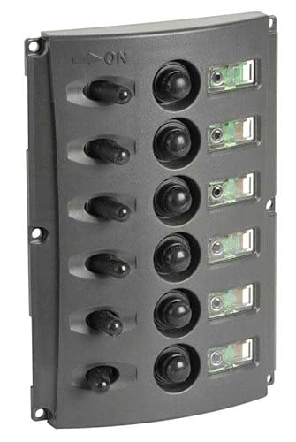 OSCULATI Pannello Elettrico fusibili Automatici Doppio LED