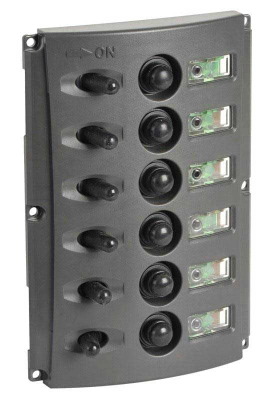 OSCULATI Pannello Elettrico fusibili Automatici Doppio LED