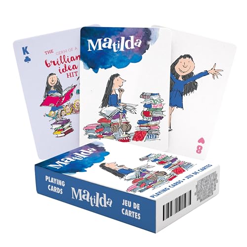 Naipes temáticos Matilda Roald Dahl tamaño póker