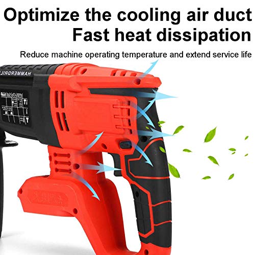 FEEE-ZC Abbruchhammer-Schlagbohrer, 6200 U/min Betonbrecher-Set Elektro-Handschraubendreher Elektrowerkzeug – Bild 6