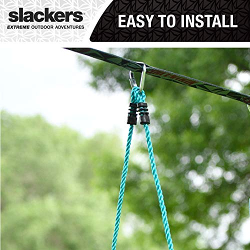 Slackers 8 Ft Rope Ladder - Best Outdoor Ninja Warrior Training Equipment For Kids - A Great Addition To Your Backyard Ninjaline Obstacle Course - Rated Ages 5+ #TOP5