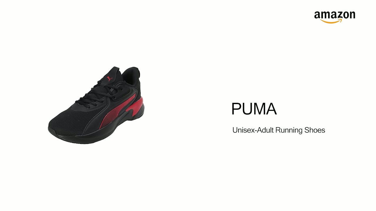 Puma Unisex-Adult Softride Premier Ombre Res Black-High Risk Red