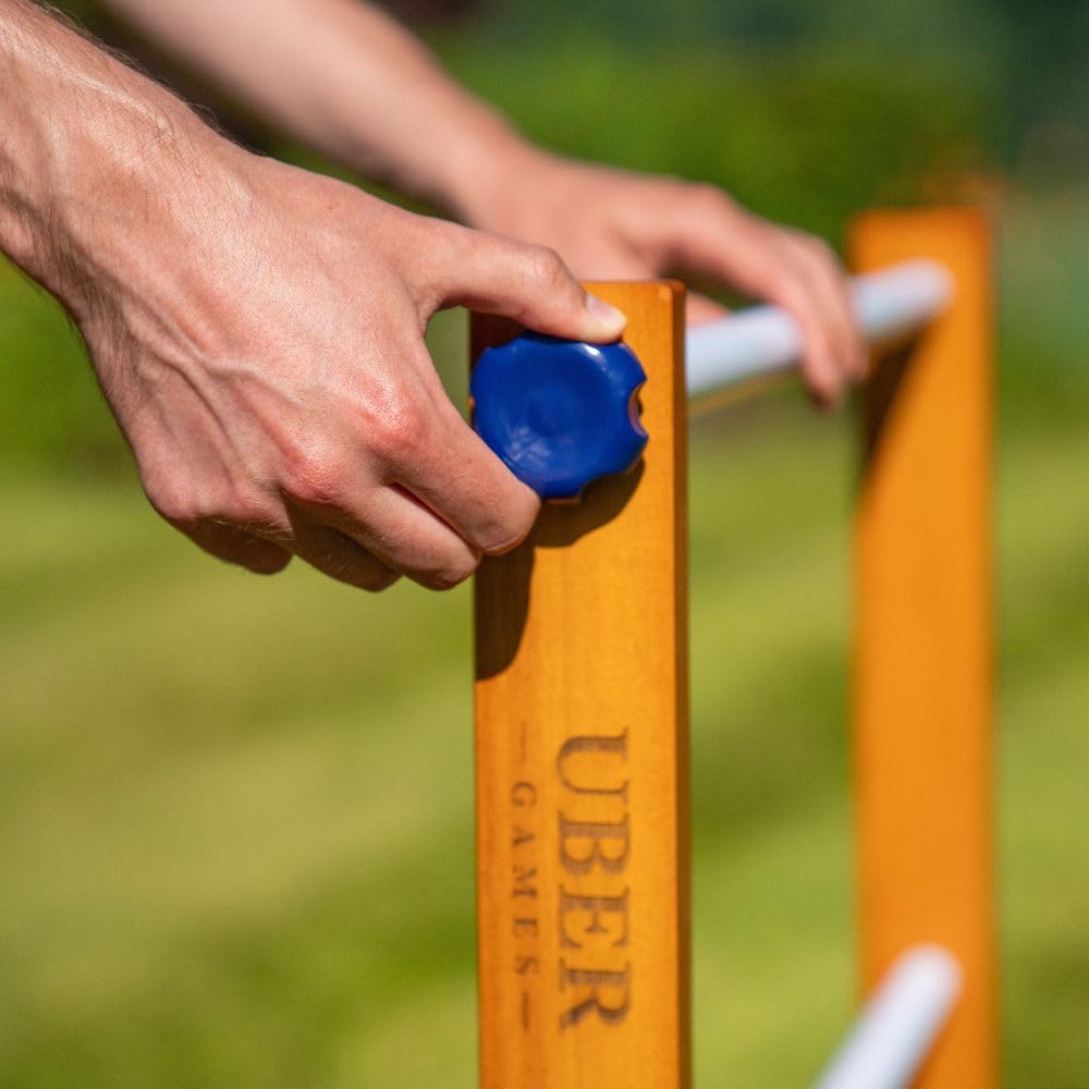 Ubergames Nouveau 2024 Jeu de Golf Échelle Kit Professionnel Balles de Golf en Bois Massif Noir/Blanc