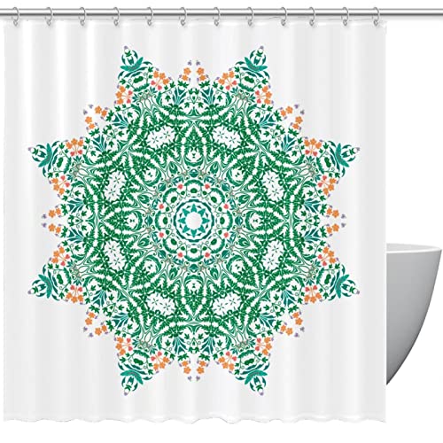Rideau de douche imperméable anti-éclaboussures et ses 12 crochets de fixation - 2