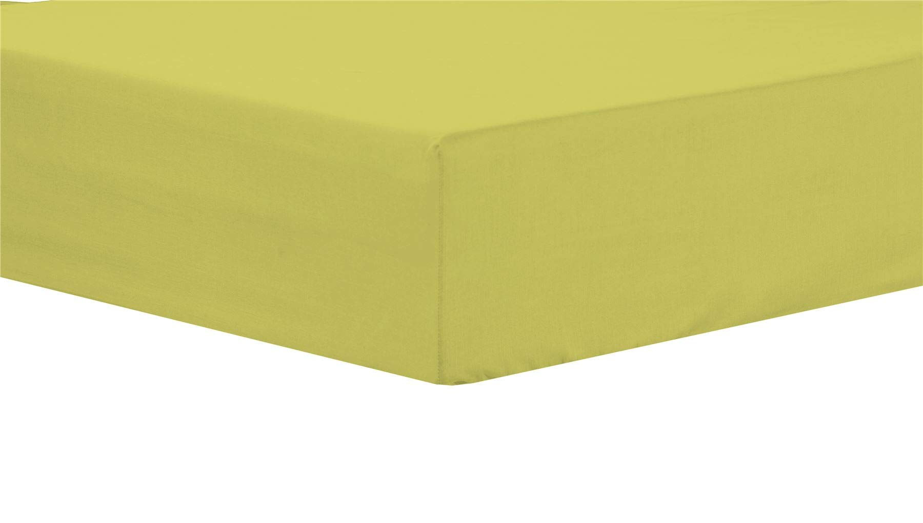 Olivia Rocco Ochre Easy Care Fitted Sheet Poly Cotton Bed Sheets, King