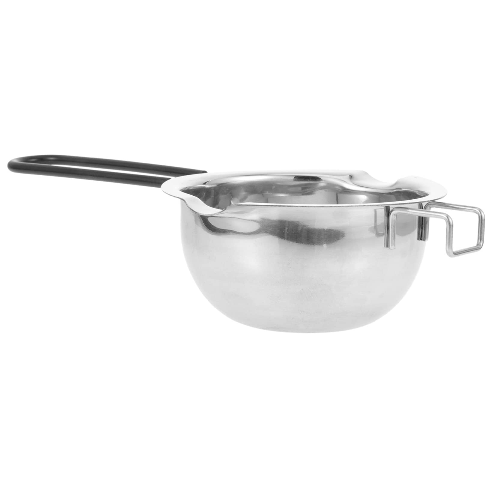 HOMSFOU Stainless Steel Melting Pot for Cheese Butter Double Boiler for Baking Cooking Safe - Handle for Candles Desserts Easy to Clean Compact Design