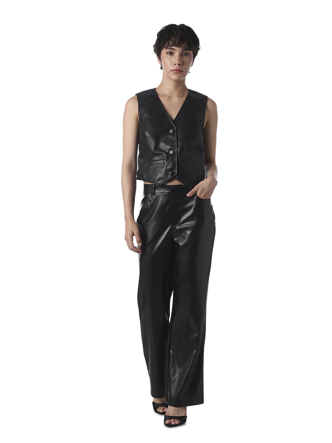 only Sleeveless V-Neck Waistcoat-picture-54