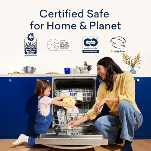 image for BLUELAND 100% Plastic-Free Dishwasher Detergent Tablets, Starter Set, 