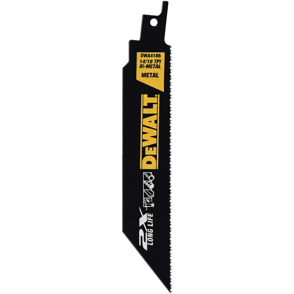 DEWALT - DWA4101 Lot de 8 lames de scie sabre pour bois et métal