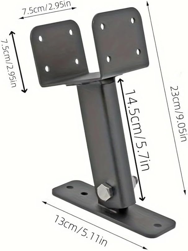 Soporte ajustable para vigas de pérgola de jardín miniatura 2