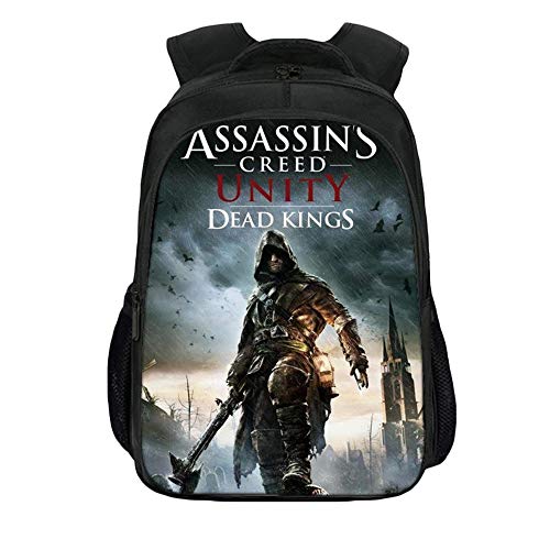 Unisex Assassin Creed Mochila para Ordenador Portátil de Lona Casual