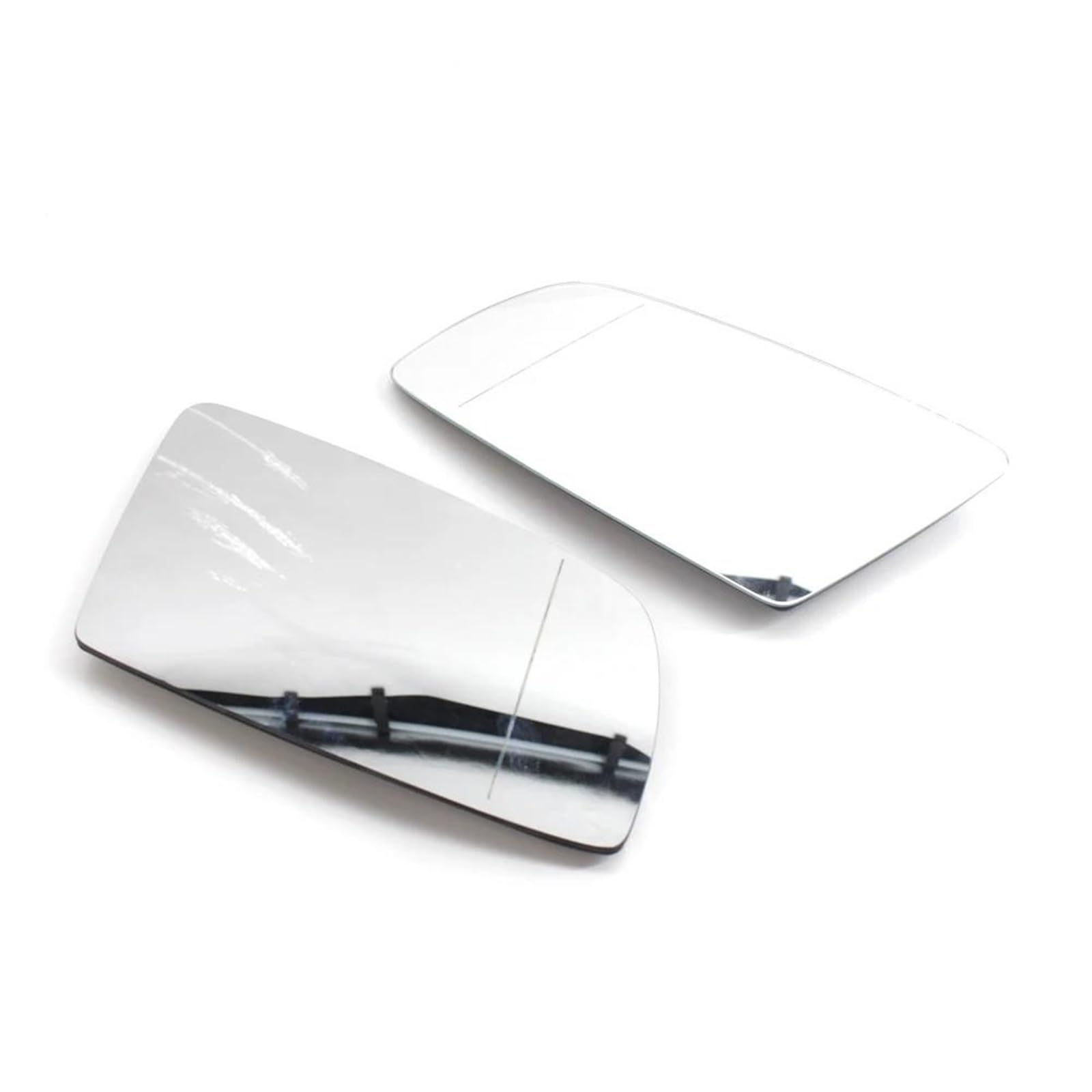 Vetro Specchietto Retrovisore per Serie 5 per E60 per E61 per E63 per E64 2003-2008 Specchietto Retrovisore Esterno Riscaldato Blu Lato Sinistro Destro Grandangolare(A Pair White)