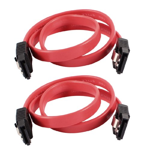 2 cables SATA Serial ATA Rojo para PC 40 cm