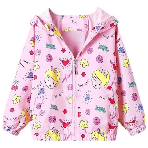 Bluesaly Girls Hooded Windbreaker Coat Cover