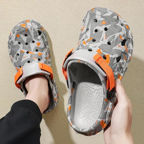Image of YUKTOPA Men's Clogs Outdoor Athletic Sports Sandals Adult Slip On Garden Shoes Summer Water Beach Shoes Casual Slippers Lightweight Breathable Non Slip