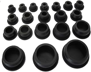 GatherTOOL 5PCS/Set Black Silicone Rubber Plugs T Type 15.5mm-39.3mm Blanking End Cap Inserts Seal Plug Stopper Hole Caps (Color : Black, Size : 21mm)