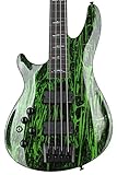 Schecter C-4 Bass Silver Mountain Left-handed - Toxic Venom