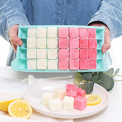 Molde para cubitos de hielo de silicona con tapa miniatura 3